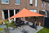 Driehoekzonnezeil 360x360x360 cm- terracotta/oranje - waterafstotend incl. bevestigingsmateriaal