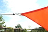 Driehoekzonnezeil 360x360x360 cm- terracotta/oranje - waterafstotend incl. bevestigingsmateriaal