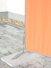 3 panelen - windvaste opvouwbare paravent - terracotta/oranje