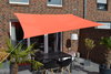 Vierhoekzonnezeil 2,5 x 3 m - terracotta/oranje - waterafstotend incl. bevestigingsmateriaal