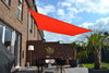 Vierhoekzonnezeil 2,5 x 3 m - terracotta/oranje - waterafstotend - Complete set