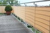 Zeildoek balkon  75x500 cm creme - Bescherming tegen inkijk voor balkons en terrassen