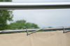 Zeildoek balkon  90x500 cm creme - Bescherming tegen inkijk ( privacy )voor balkons en terrassen