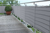Zeildoek balkon  75x300 cm lichtgrijs - Bescherming tegen inkijk ( privacy) voor balkons en terrassen