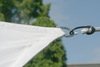Dreiecksegel 460 cm - Polyester - silbergrau