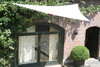 Driehoekig zeil 460 cm - polyester - lichtgrijs