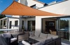 Driehoekig zeil 460 cm - polyester - terracotta/oranje