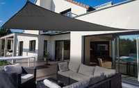 Driehoekig zeil 460 cm - polyester - antraciet