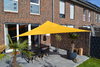 Driehoekig zeil 360 cm - polyester - zonnegeel