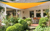 Driehoekig zeil 360 cm - polyester - zonnegeel