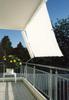 Zonnezeil 270 x 140 cm - uni wit, met 20 runners