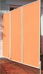 Paravent - 3er Rahmen terracotta